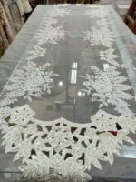 طقم 17 قطعه مطرز هاند ميد قطيفه