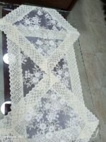 مفرش مربع او طقم 3 قطع او نيش لاسيه