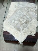 ⁦مفرش مربع او طقم 3 قطع او نيش لاسيه⁩ - الصورة ⁦2⁩