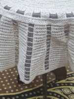 ⁦مفرش مدور  خيوط مروحه⁩ - الصورة ⁦2⁩