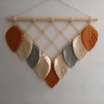 مكرمية ورق شجر مثلث