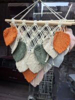 ⁦مكرمية ورق شجر مثلث⁩ - الصورة ⁦2⁩