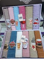 ⁦فوط مطبخ قطن 6 قطع⁩ - الصورة ⁦2⁩