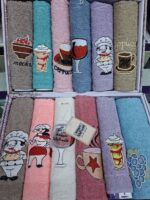 فوط مطبخ قطن 6 قطع